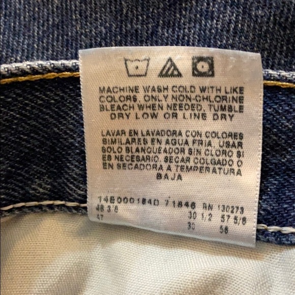 Wrangler Women’s Relaxed Fit Blue Jeans Size 46 X 30 - Picture 5 of 5